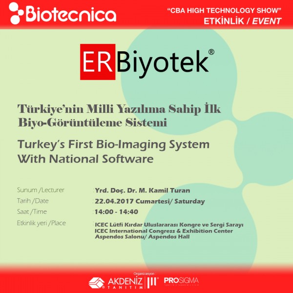 Biotech Eurasia, Biyoteknoloji, Biotechnology, ER Biyotek, ER Biotech